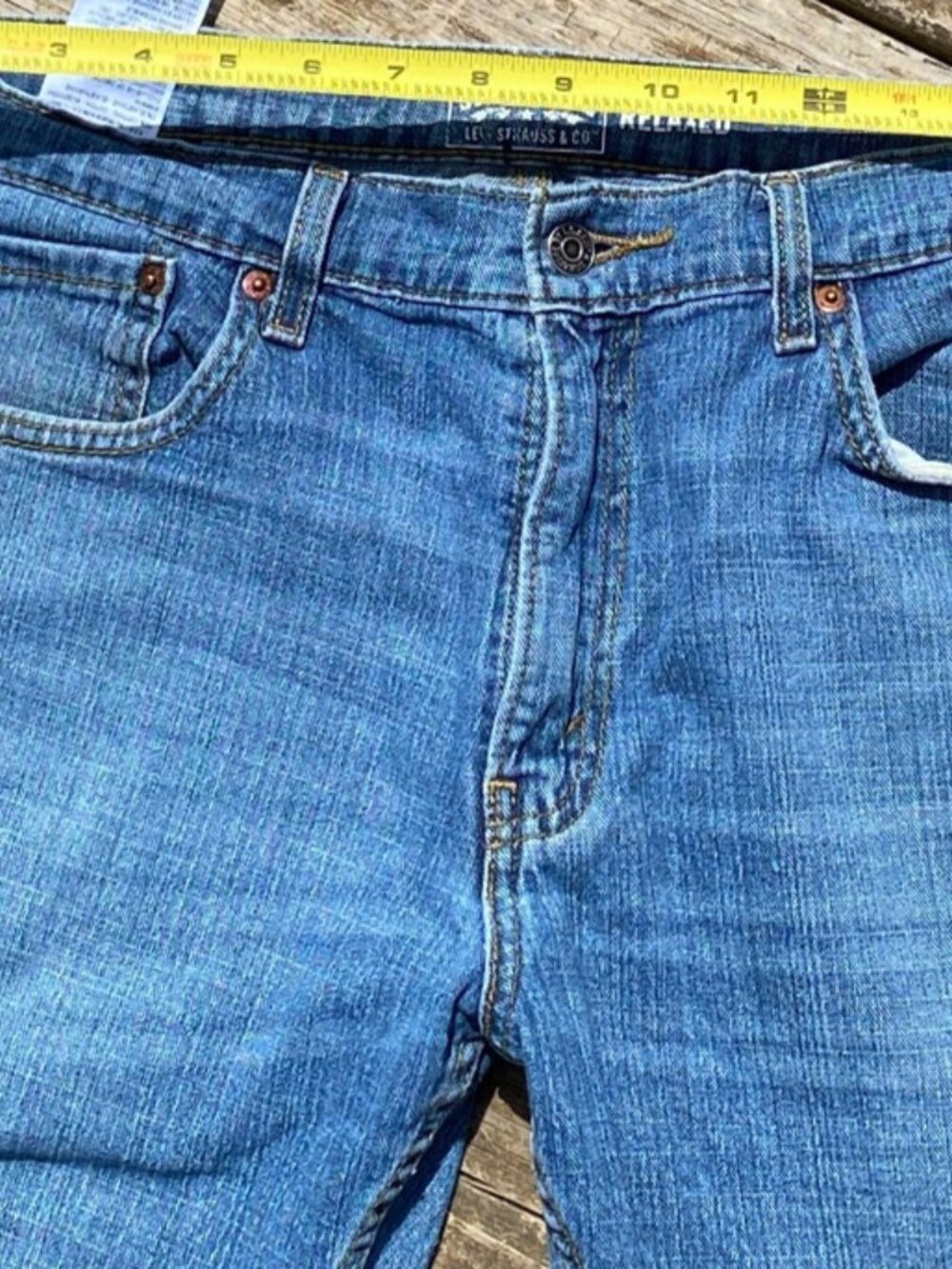 Signature Levi Strauss & Co. Relaxed Fit Jeans 34x32 Blue Denim Jeans - Picture 9 of 13